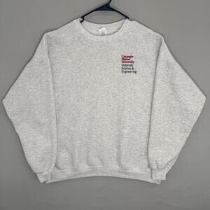 Vintage Carnegie Mellon University Sweatshirt Gray Size XL Hanes EcoSmart